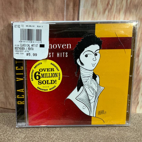 New Factory Sealed 1991 Ludwig van Beethoven - Greatest Hits Audio Music CD - Picture 1 of 2